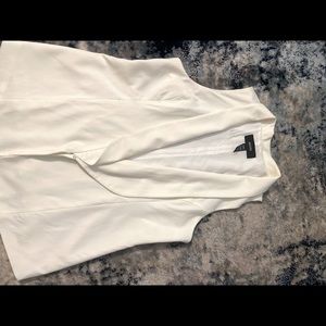 Women’s White vest with lapels